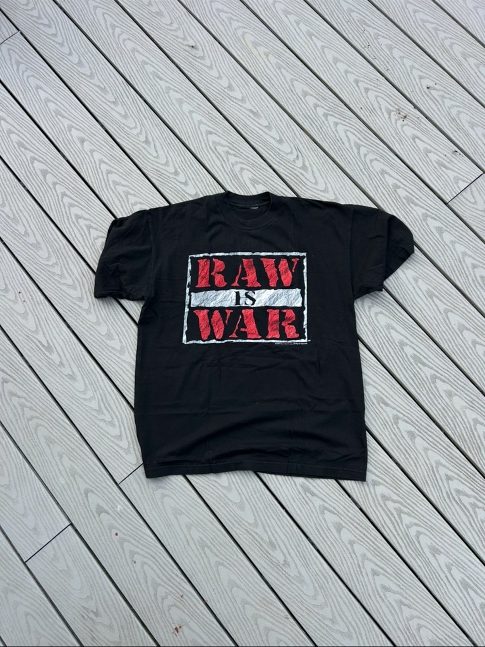 Vintage 1997 WWE WWF Raw is War Single Stitch T Shirt Rare XL